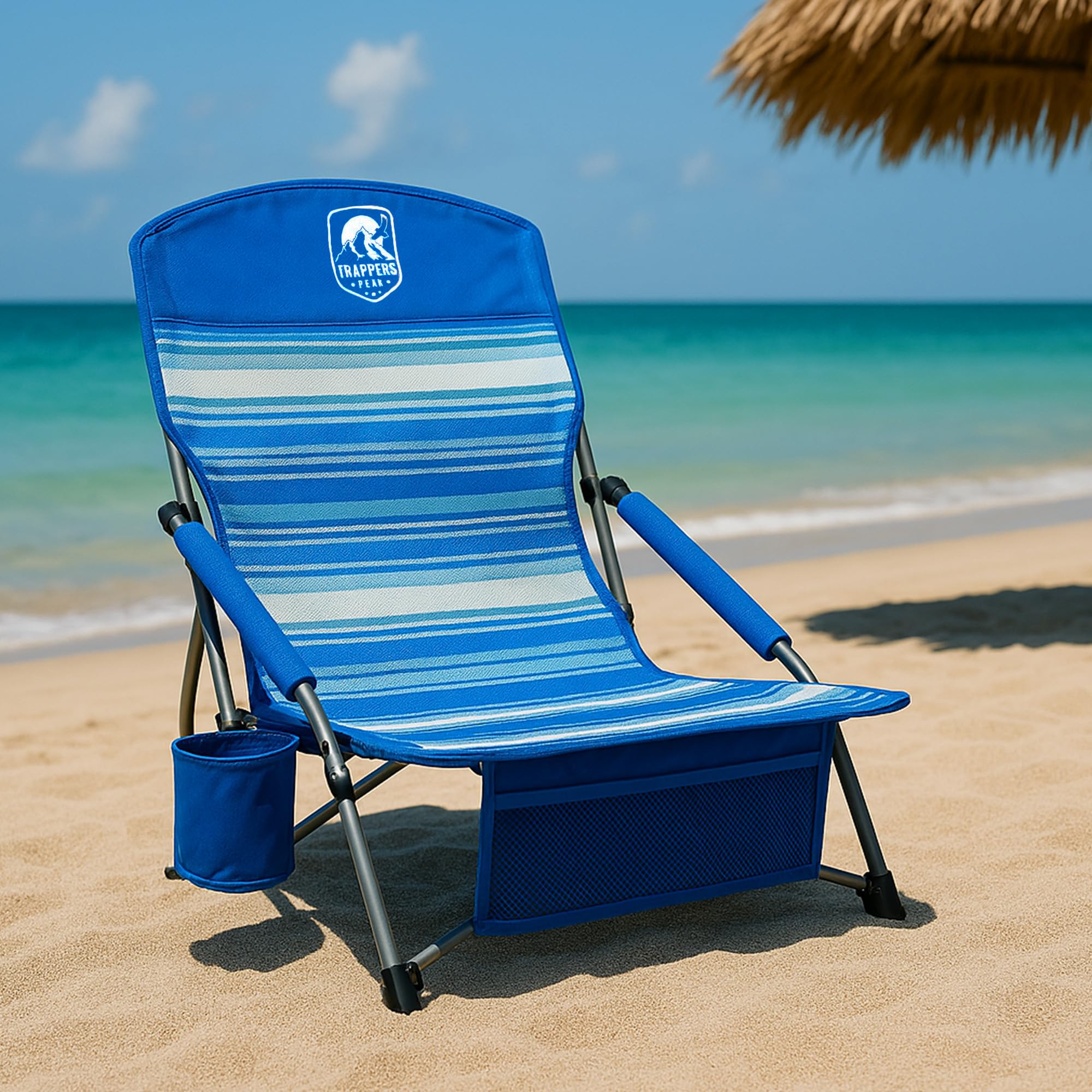 Amazon.com: Trapper's Peak Low Profile Folding Beach Chair, 2PK